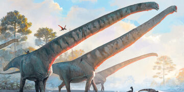 Найденный в Китае динозавр обладал самой длинной шеей
