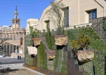 В Барселоне посадили  вертикальный лес