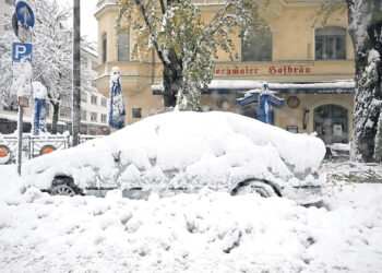 Зимний хаос  на юге ФРГ