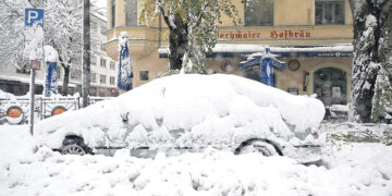 Зимний хаос  на юге ФРГ